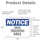 Signmission Dog Training Area, 14 in W x Rectangle, Vinyl Decal OS-2PACK-NS-D-1014-L-11434 - alternate 4